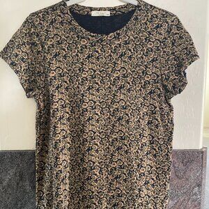 Rag & Bone Classic Slub Tee Floral Camo Size M